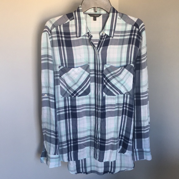 Express Tops - Express plaid flannel